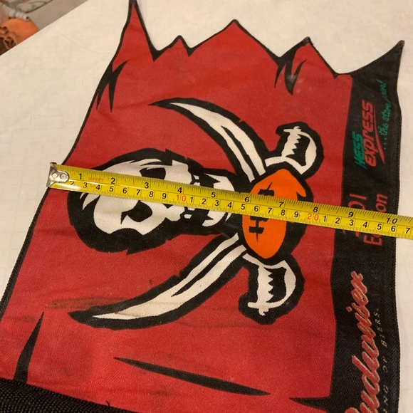 Vintage Tampa Bay Buccaneers Budweiser Hess Express 2001 Car Mount Flag - Picture 15 of 16